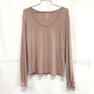 Maurices Wide-Neck Knit Peasant Top